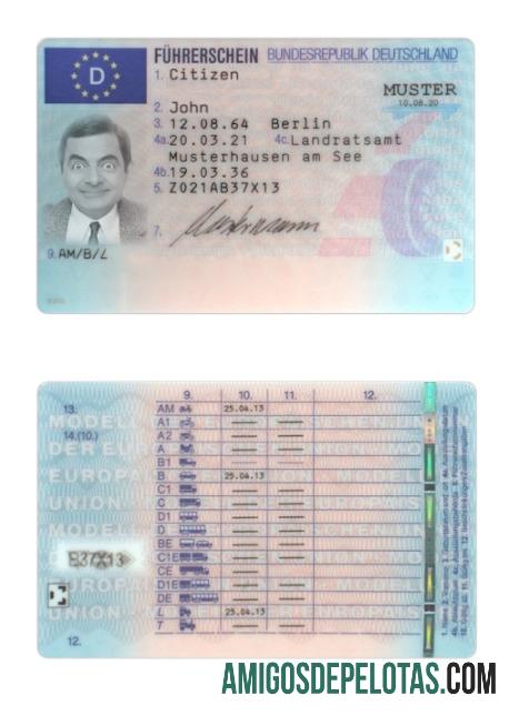 Carteira de motorista alemã 2021 presente baixar para verificação